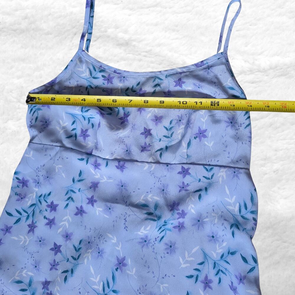 vintage no boundaries blue lavender floral slip dress